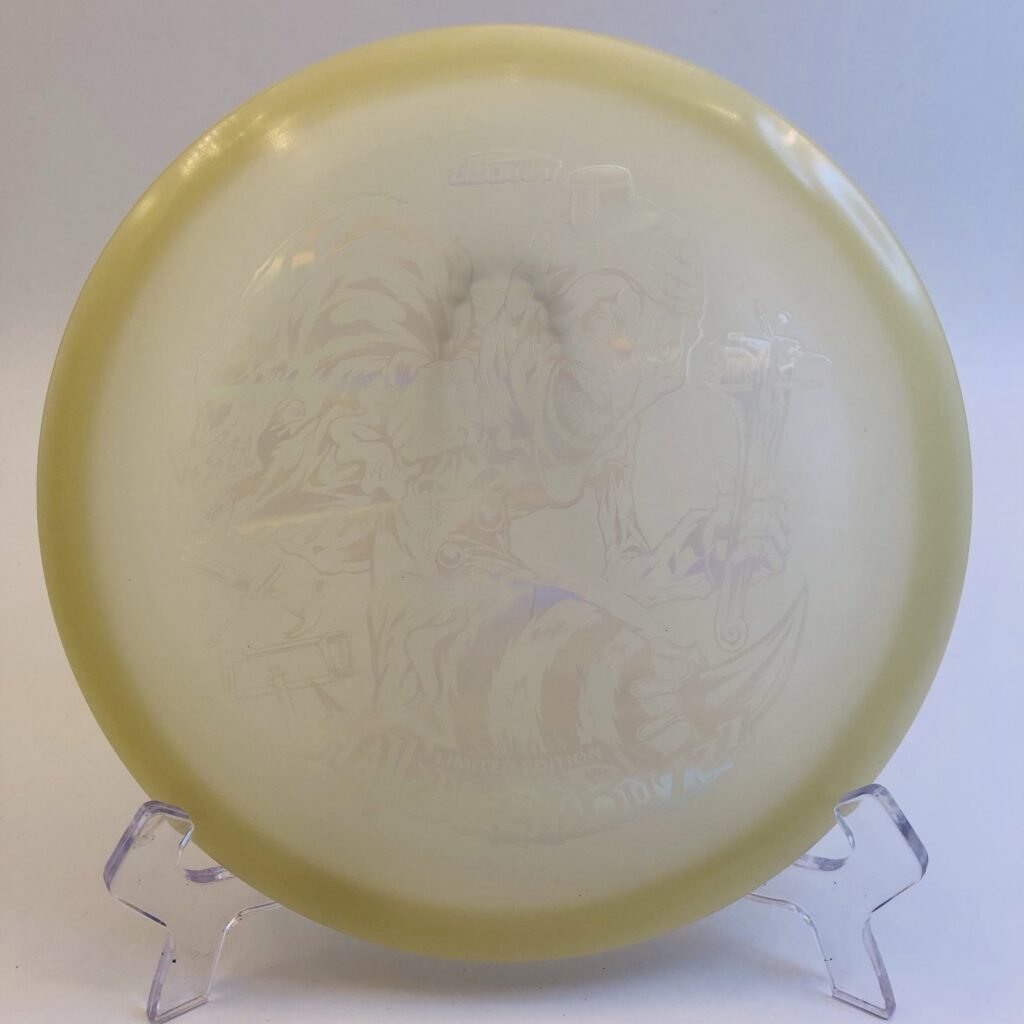 Discraft Buzzz in Mega-glo plastic 2025 Halloween Buzzzifier edition.