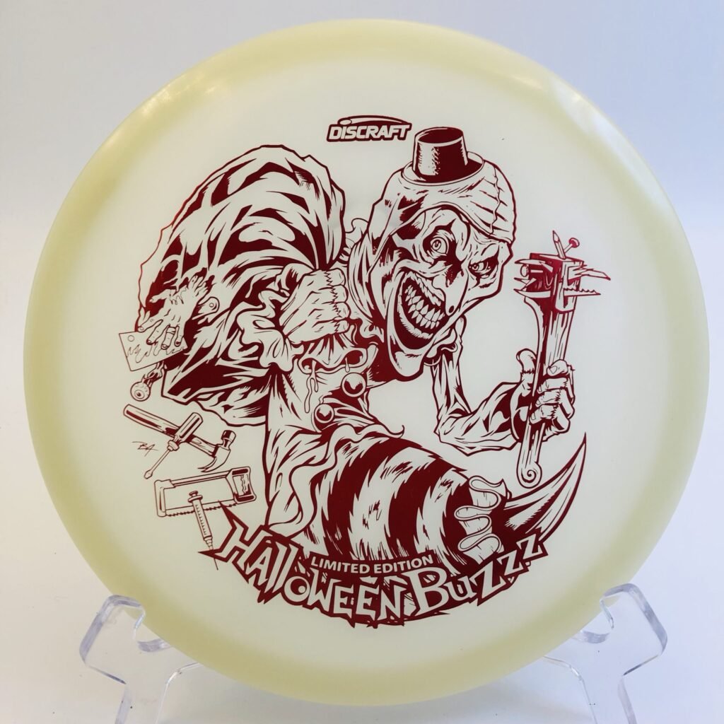 Discraft Buzzz in Mega-glo plastic 2025 Halloween Special Edition.
