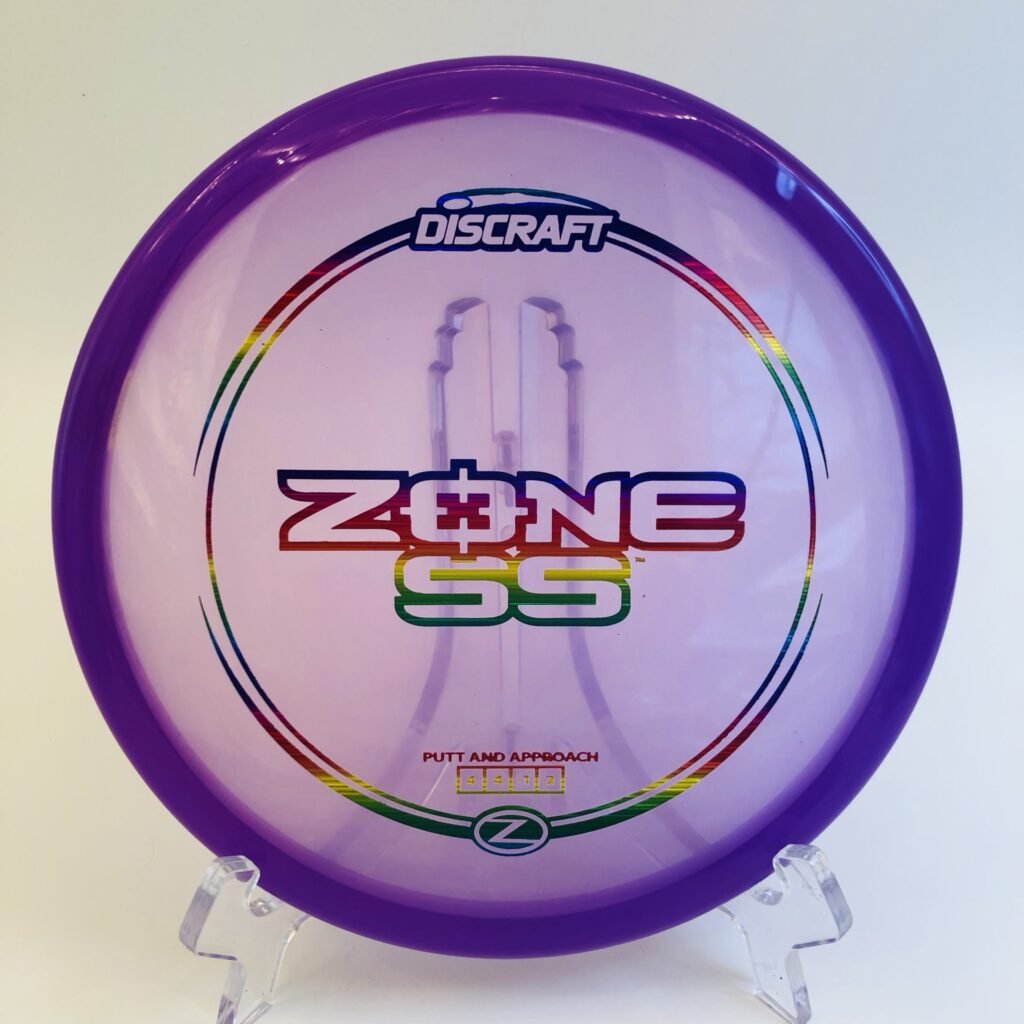 Discraft Zone SS in Z plastic for reliable overstable performance.