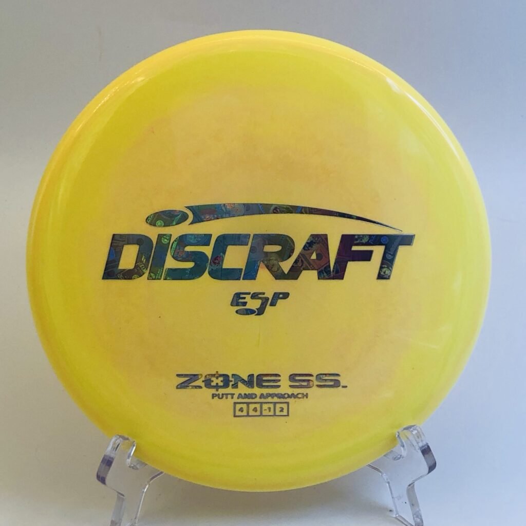 Discraft Zone SS in ESP Swirl plastic for enhanced grip and durability.