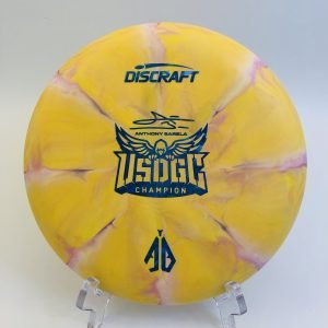 Translucent black Discraft Focus in CT Swirl plastic - Anthony Barela USDGC edition.