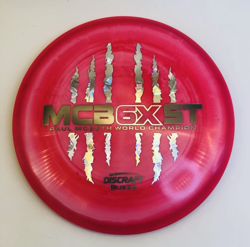 Discraft Buzzz in ESP plastic 6X Paul McBeth Commemorative Edition.