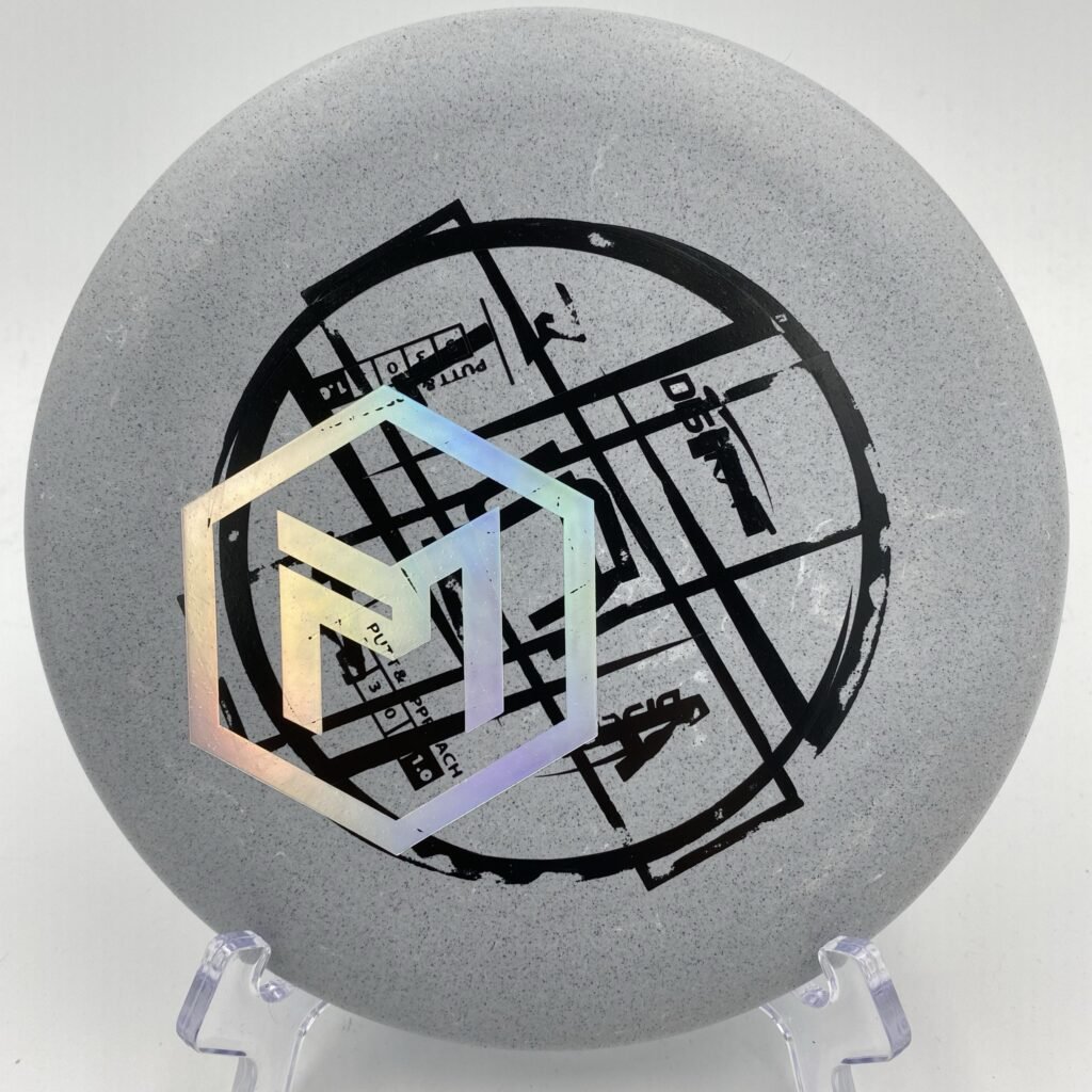 Main view of white Discraft Luna in Misprint plastic.