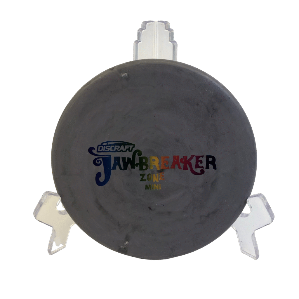 Discraft Mini Jawbreaker Zone in gray plastic.