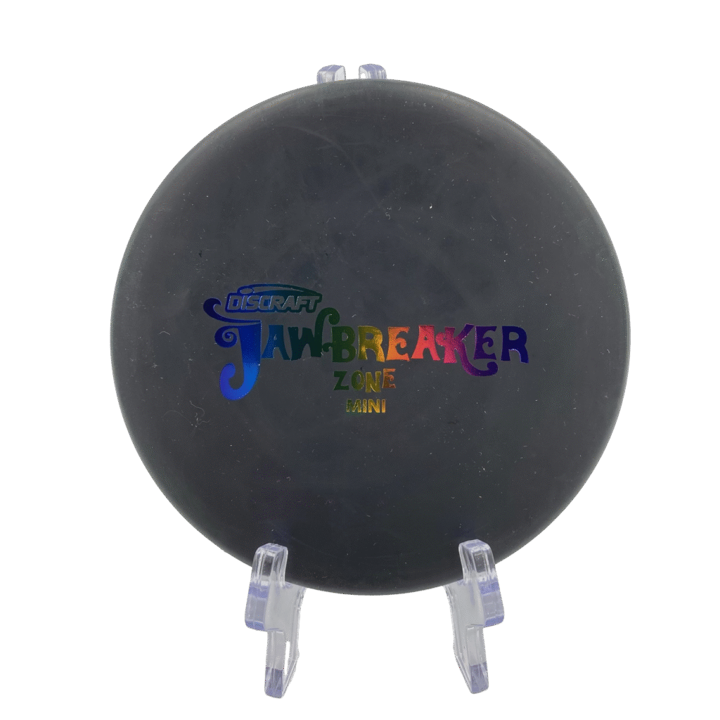 Discraft Mini Jawbreaker Zone in black plastic.