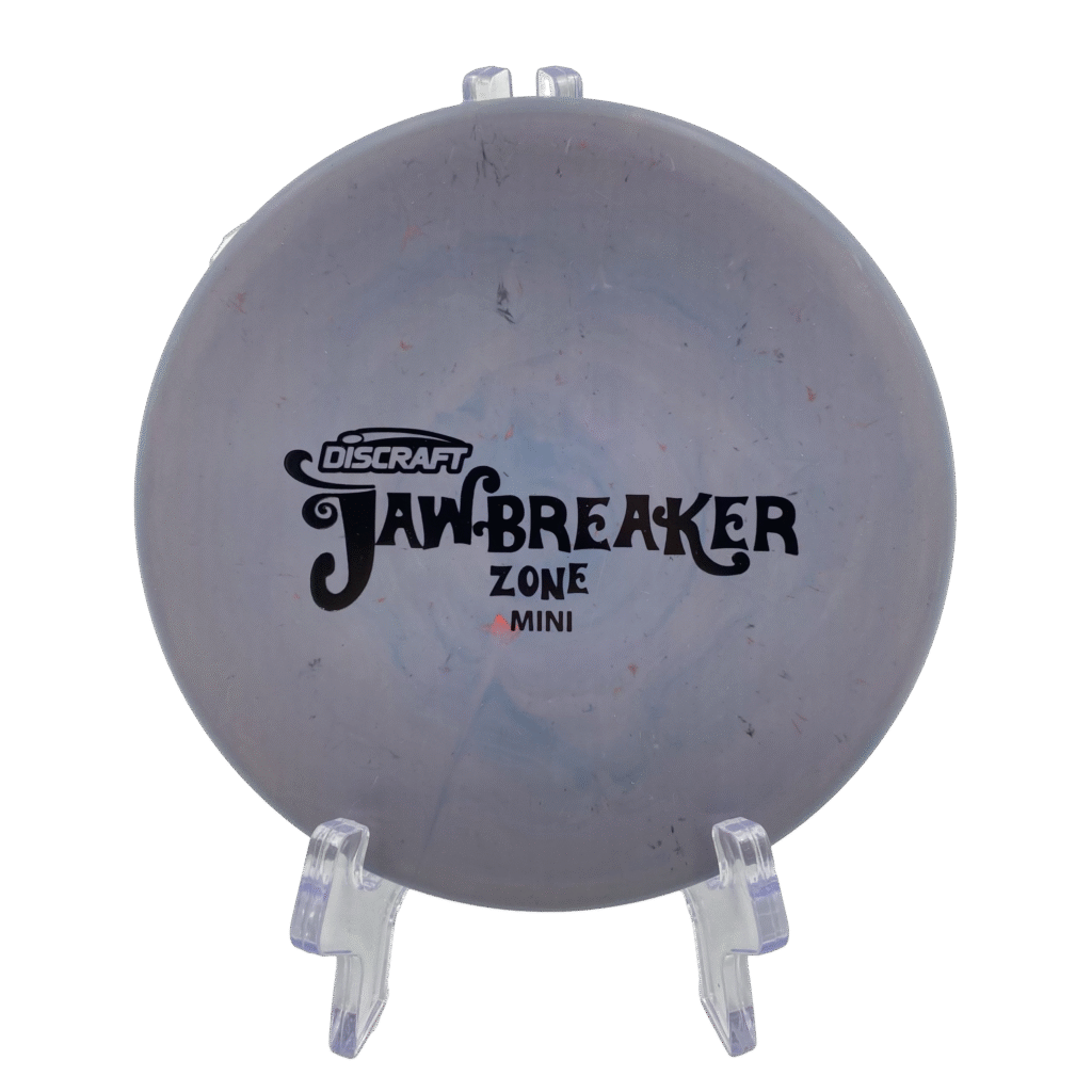 Discraft Mini Jawbreaker Zone in gray plastic.
