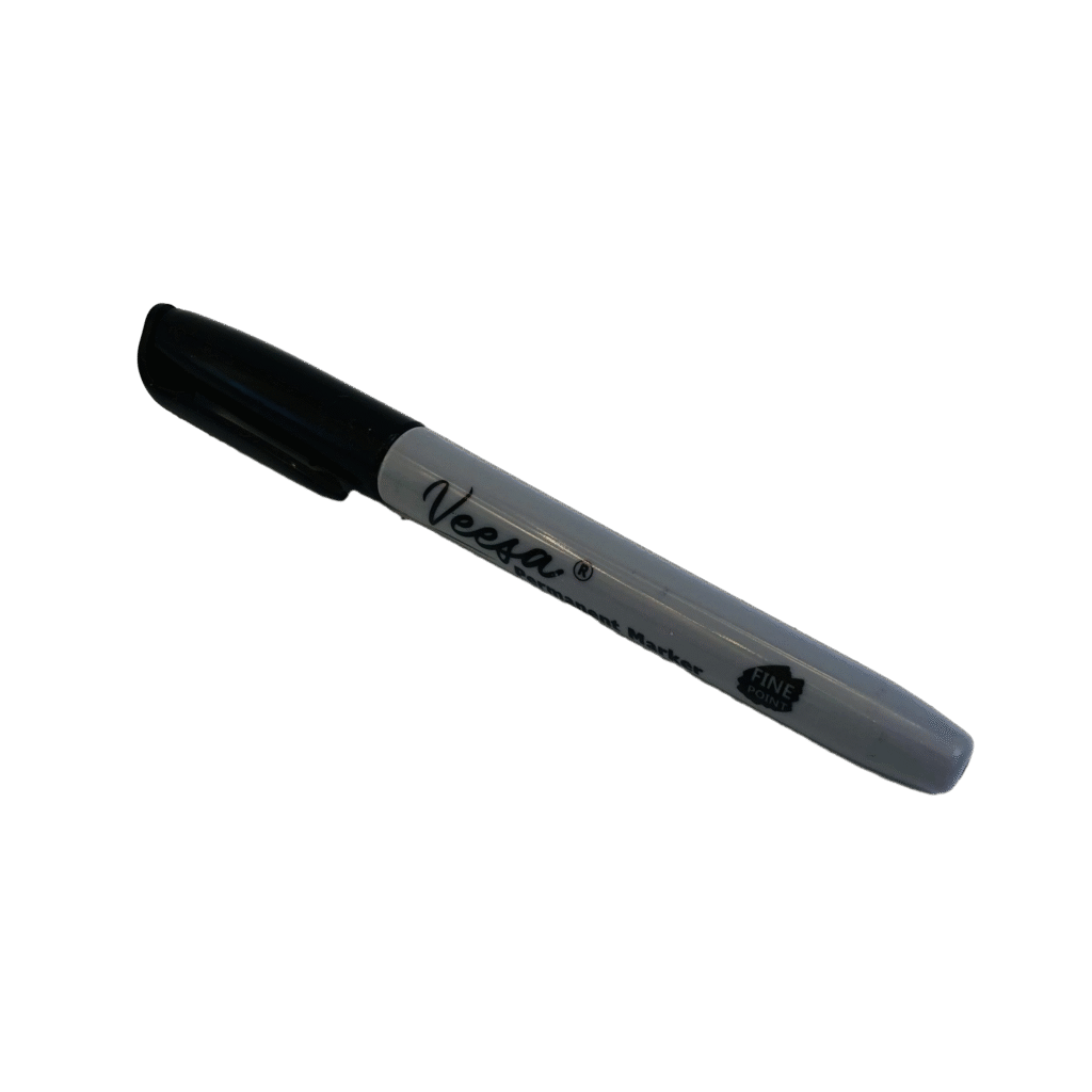 Permanent Disc Marker Pen in black plastic for clean and precise disc markings.