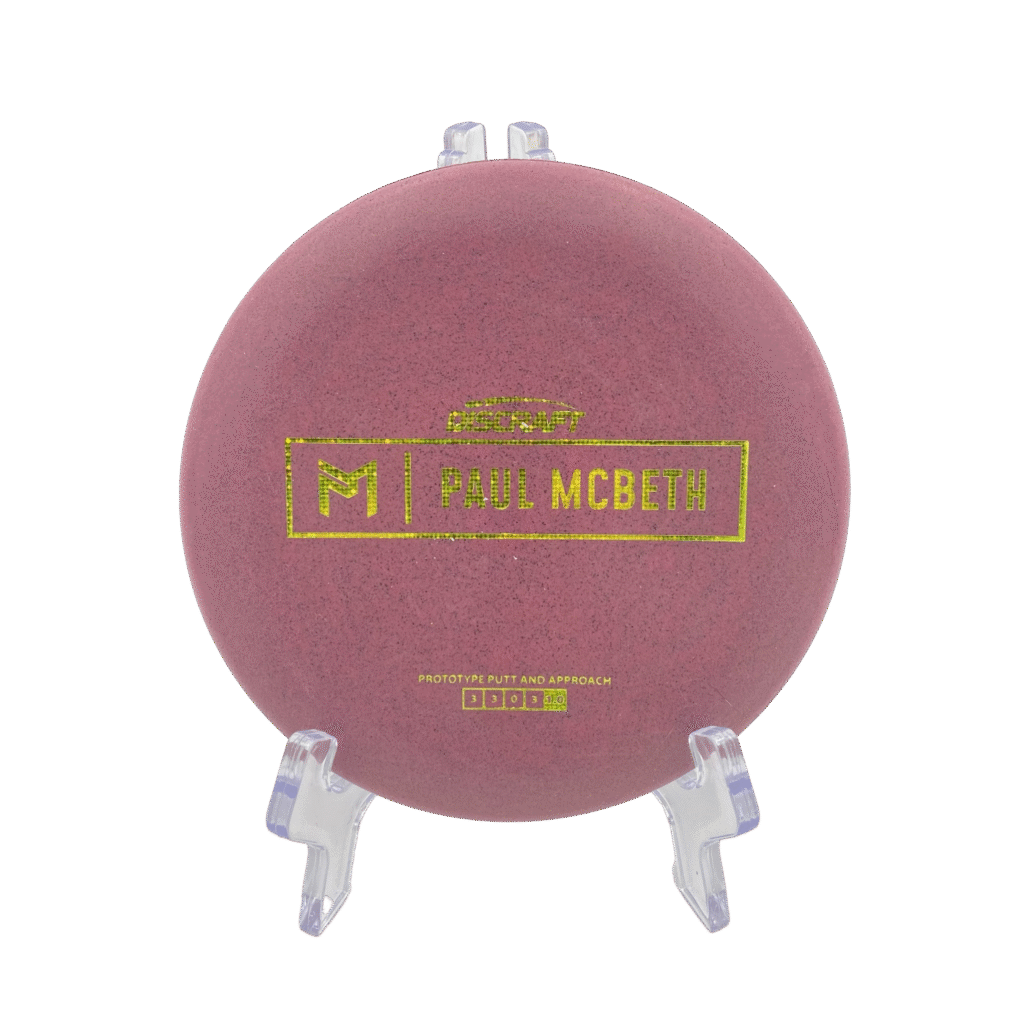 Purple Discraft Prototype Mini Luna by Paul McBeth - 63-66g weight range for smooth putting.