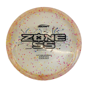 Discraft Zone SS in Confetti Z plastic providing a colorful and vibrant performance.