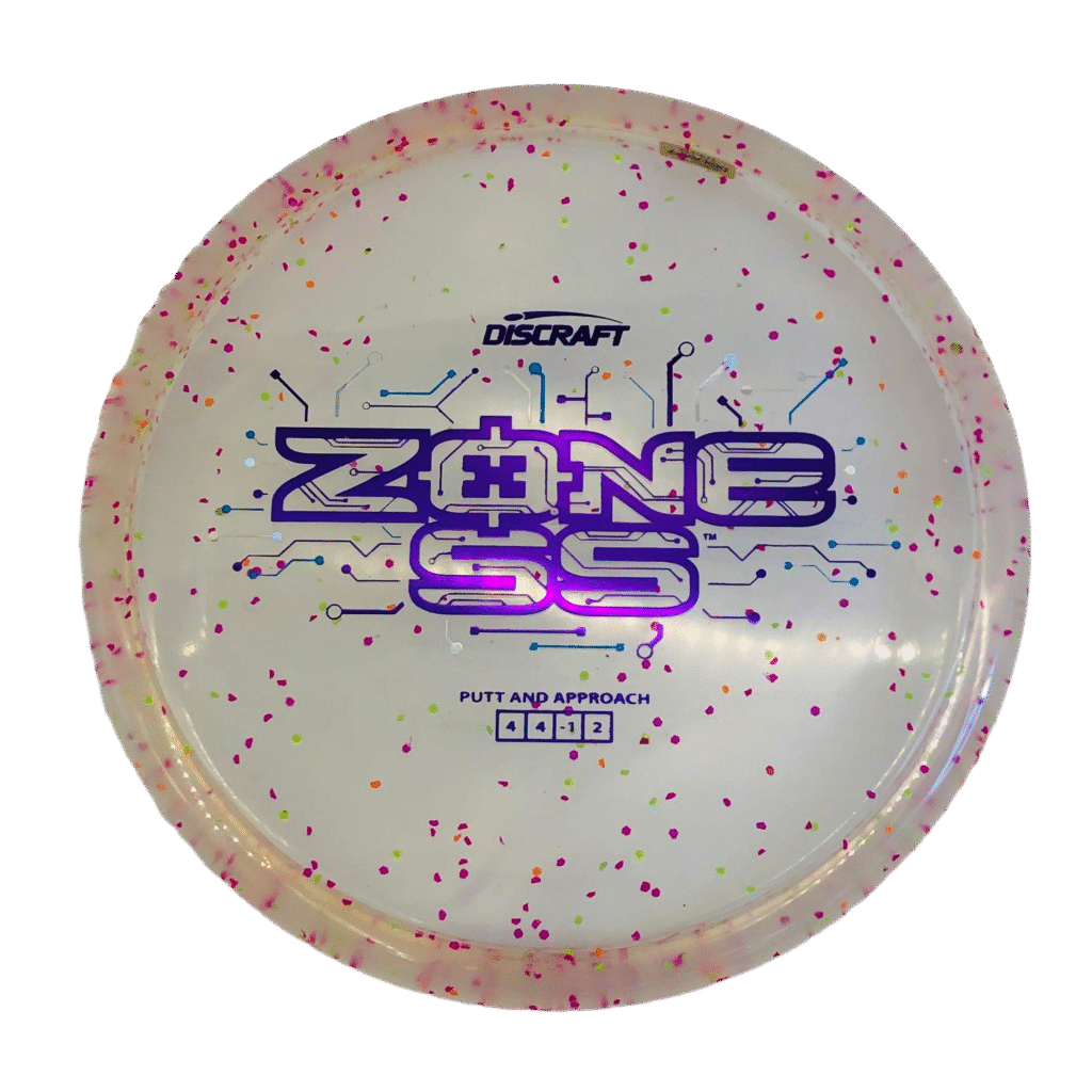 Discraft Confetti Z Zone SS in transparent plastic.