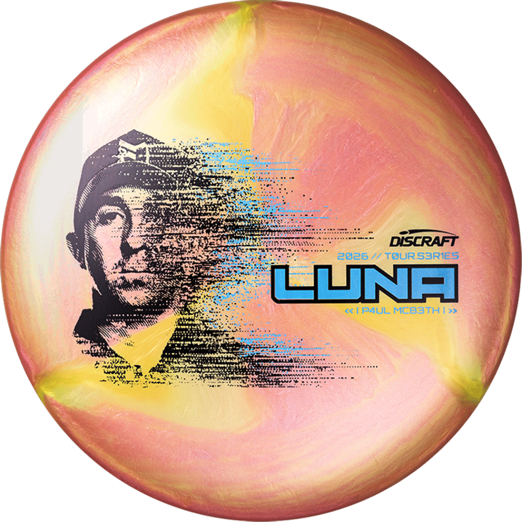 Titanium Big Z Swirl Luna – Paul McBeth 2026 Tour Series – PRE-ORDER! Discraft 2026 Tour Series, disc golf disc, putt and approach, stable