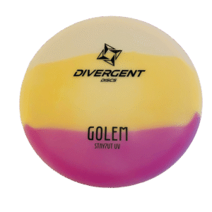 Divergent Discs Golem Disc Golf Disc Yellow-orange-white