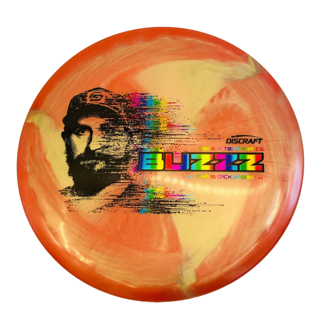 Titanium Big Z Ti Swirl Buzzz – Chris Dickerson 2026 Tour Series orange, discraft disc golf, midrange, stable