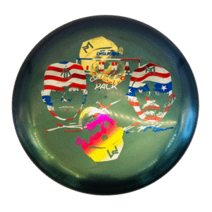 Colorshift Z Luna – Battle Pack Misprint Barela x McBeth (174 g) Red, Discraft disc golf, putter, stable, rare, teal-gray