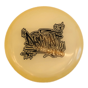 Mega Glo Luna - Discraft Day Graffiti Glow, discraft, disc golf disc, putter, approach, glow in the dark