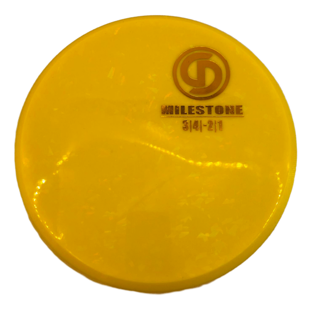 Deuz Disc Golf Milestone - Beadless PDGA approved Putter #8 Yellow