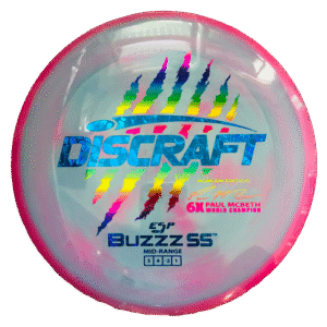 ESP Swirl Buzzz SS - Paul McBeth 6x Claw - Worlds 2026 Edition Blue Pink
