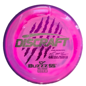 ESP Swirl Buzzz SS - Paul McBeth 6x Claw - Worlds 2026 Edition Pink