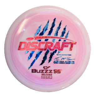 ESP Swirl Buzzz SS - Paul McBeth 6x Claw - Worlds 2026 Edition Pink