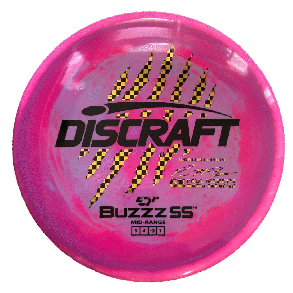 Swirl ESP Buzzz SS - Paul McBeth 6x-Claw - 2026 Worlds Edition Pink-purple