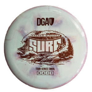 Andrew Miranda Tour Series Swirl Surf Light Purple - turquoise