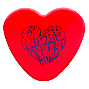 Cardiac Arrest Heart-Shaped Disc Golf Putter Red