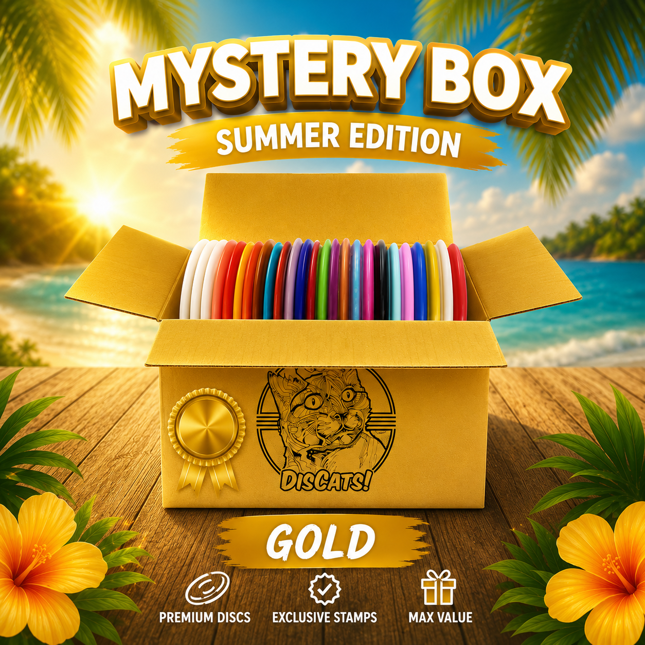DisCats Mystery Box summer edition, max value, premium discs, specials