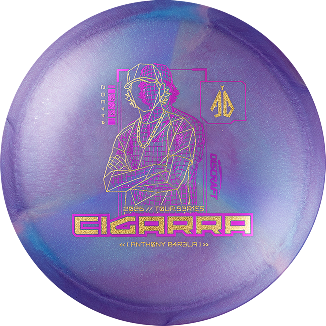 Titanium Big Z Swirl Cigarra – Anthony Barela 2026 Tour Series V2 – PRE-ORDER! Discraft 2026 Tour Series, disc golf disc, fairway driver, overstable