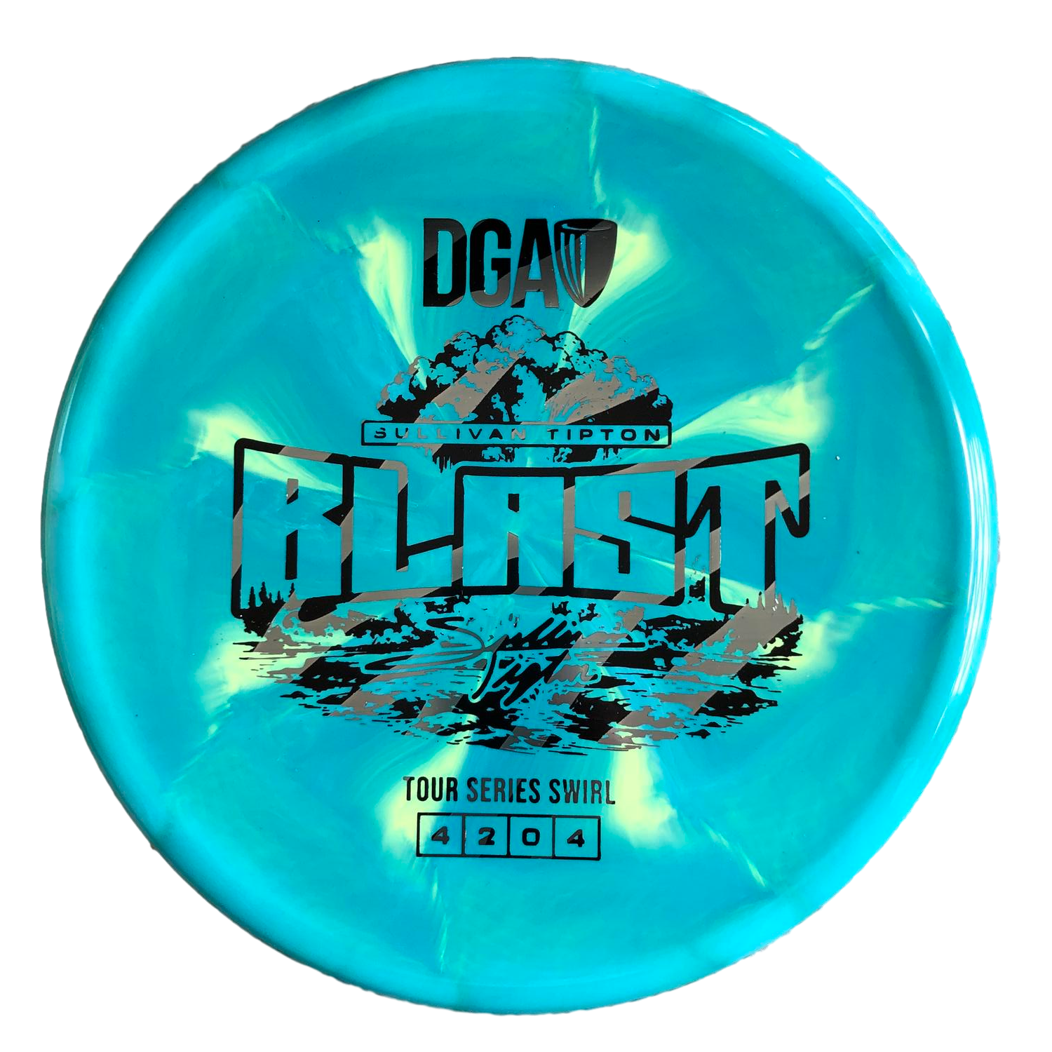 DGA Swirl Blast 2026 Tour Series Disc Golf Disc Turquoise