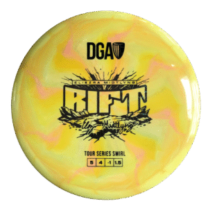 DGA Rift Disc Golf Disc Yellow
