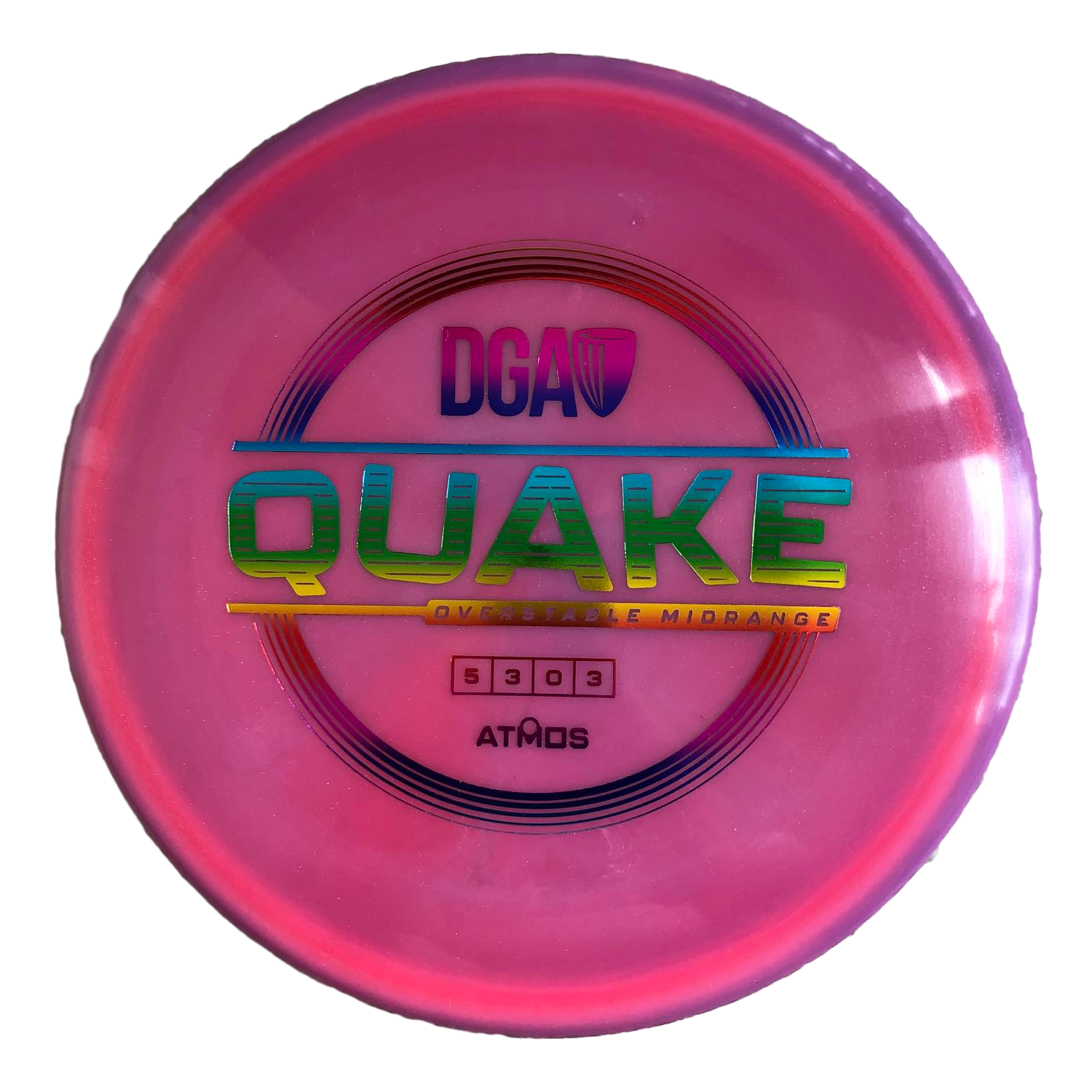 DGA Atmos Quake Disc Golf Disc Pink