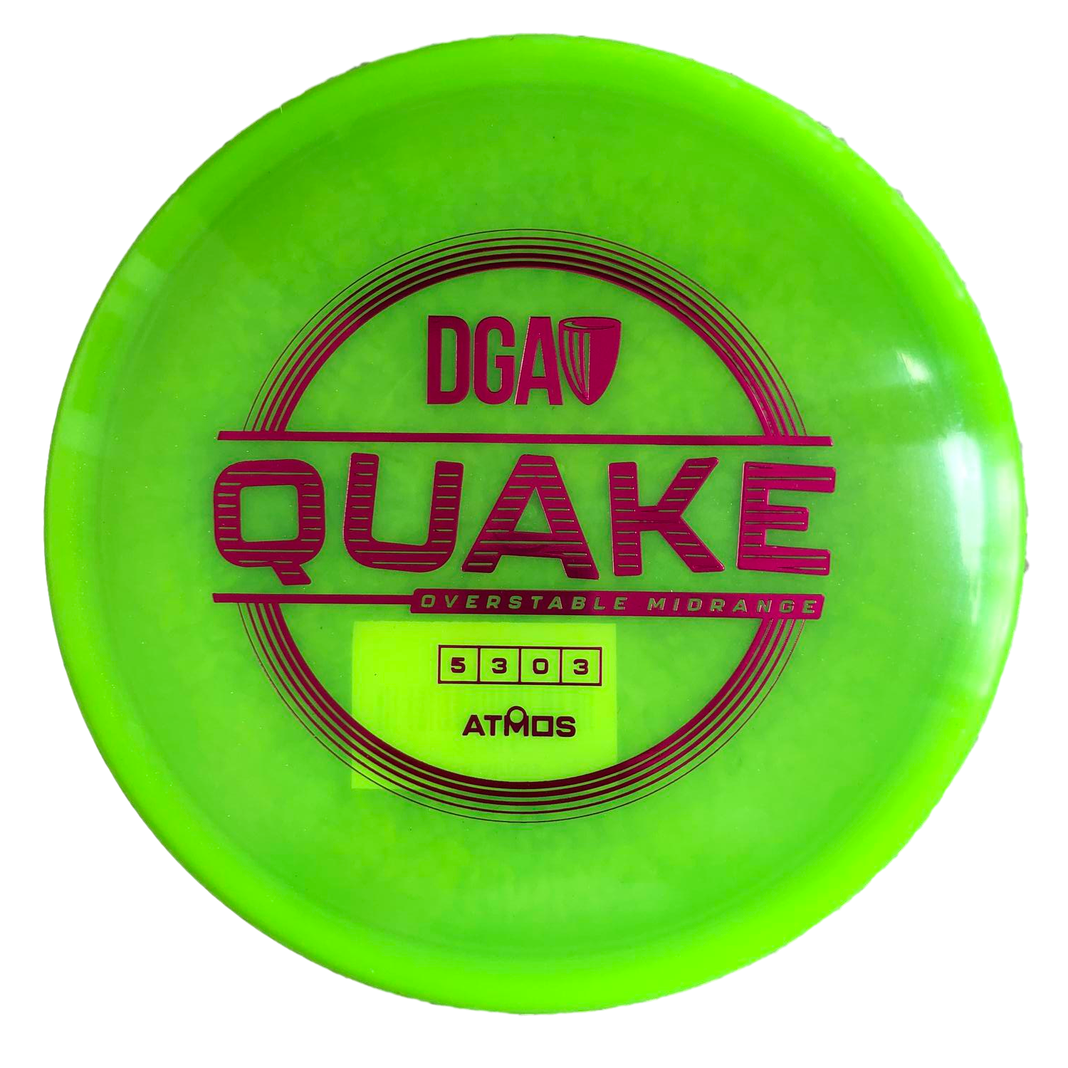 DGA Atmos Quake Disc Golf Disc Lime