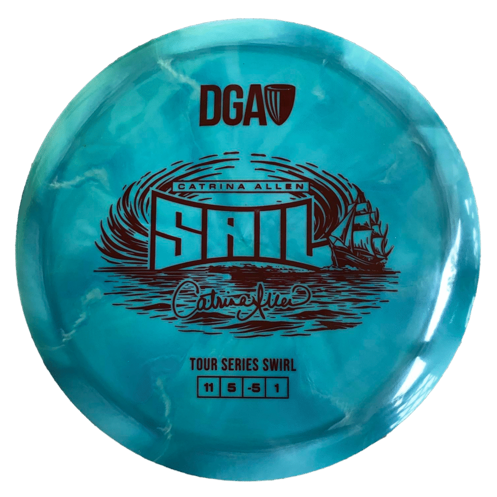 DGA Swirl Sail - Catrina Allen 2026 Tour Series - Disc Golf Disc Teal