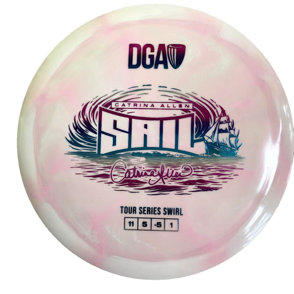 DGA Swirl Sail - Catrina Allen 2026 Tour Series - Disc Golf Disc Pink