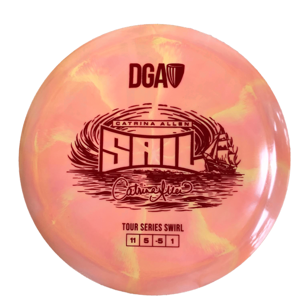 DGA Swirl Sail - Catrina Allen 2026 Tour Series - Disc Golf Disc Pink