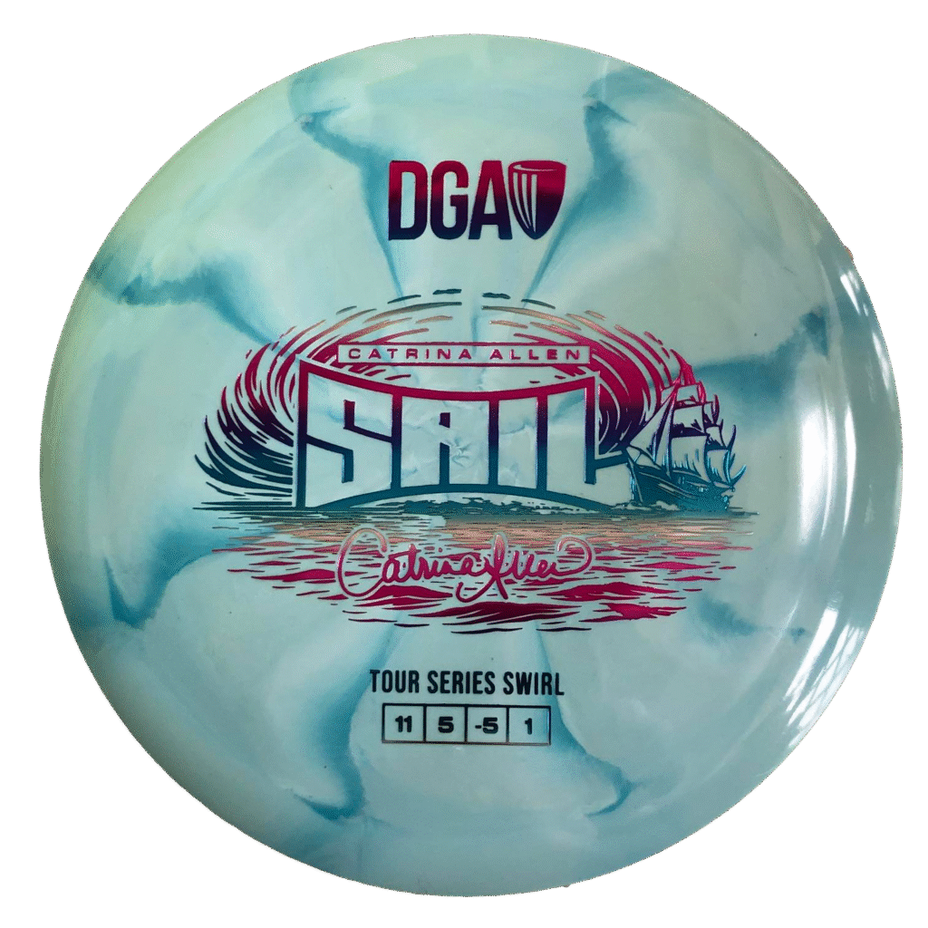 DGA Swirl Sail - Catrina Allen 2026 Tour Series - Disc Golf Disc Light blue