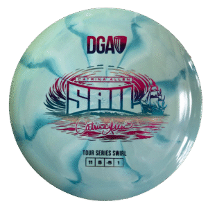DGA Swirl Sail - Catrina Allen 2026 Tour Series - Disc Golf Disc Light blue
