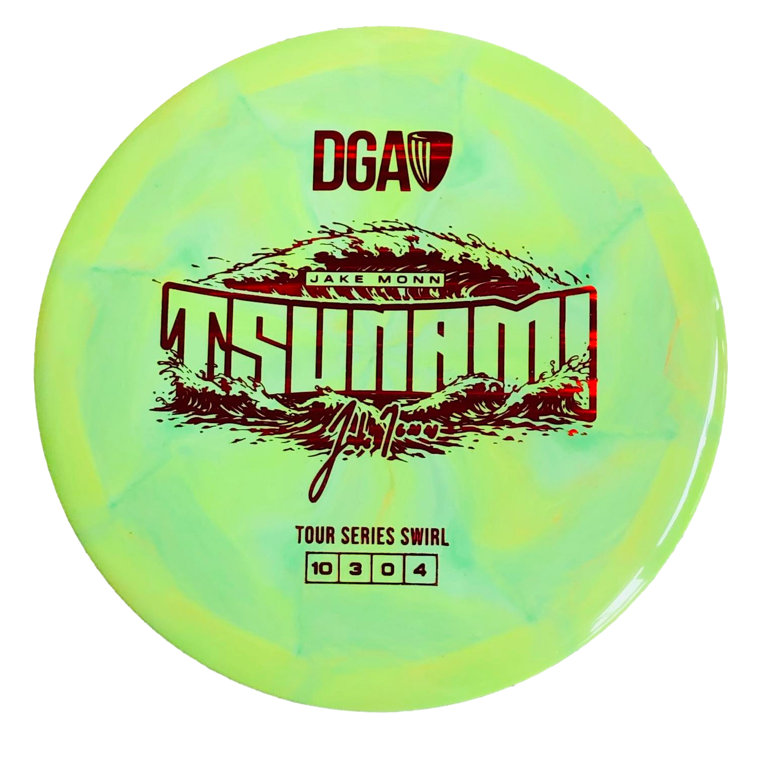 DGA Swirl Tsunami - Jake Monn 2026 Tour Series Lime