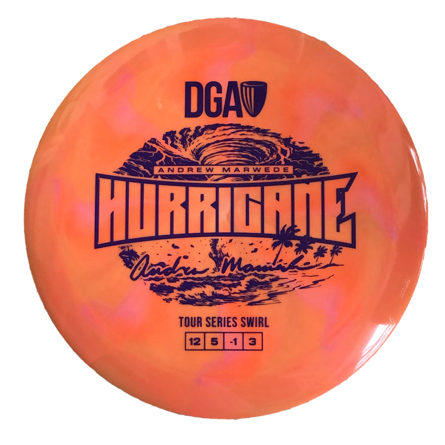 Andrew Marwede Tour Series Swirl Hurricane Orange