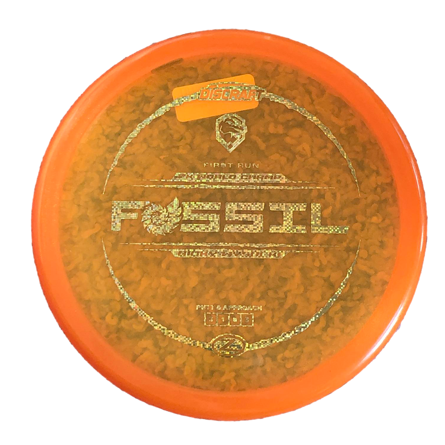 Discraft Fossil Ricky Wysocki Disc Golf Disc Orange