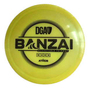 DGA Banzai Disc Golf Disc Yellow