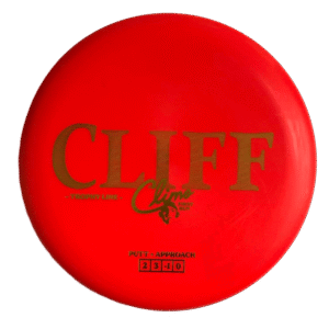 Climo Trophy Line Cliff - Disc Golf Putter Red
