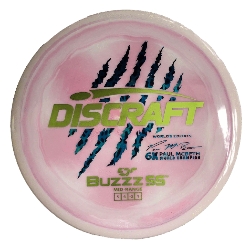 Swirl ESP Buzzz SS - Paul McBeth 6x-Claw - 2026 Worlds Edition Sand-light Pink