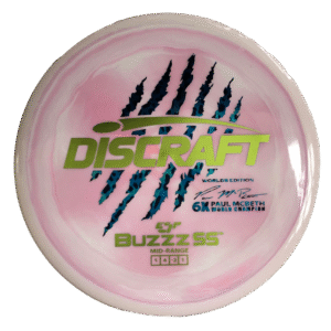 Swirl ESP Buzzz SS - Paul McBeth 6x-Claw - 2026 Worlds Edition Sand-light Pink
