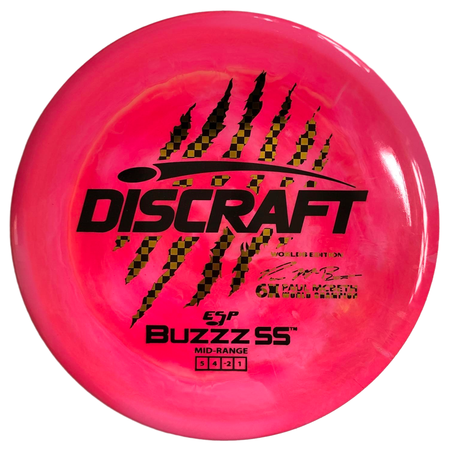 Swirl ESP Buzzz SS - Paul McBeth 6x-Claw - 2026 Worlds Edition Pink