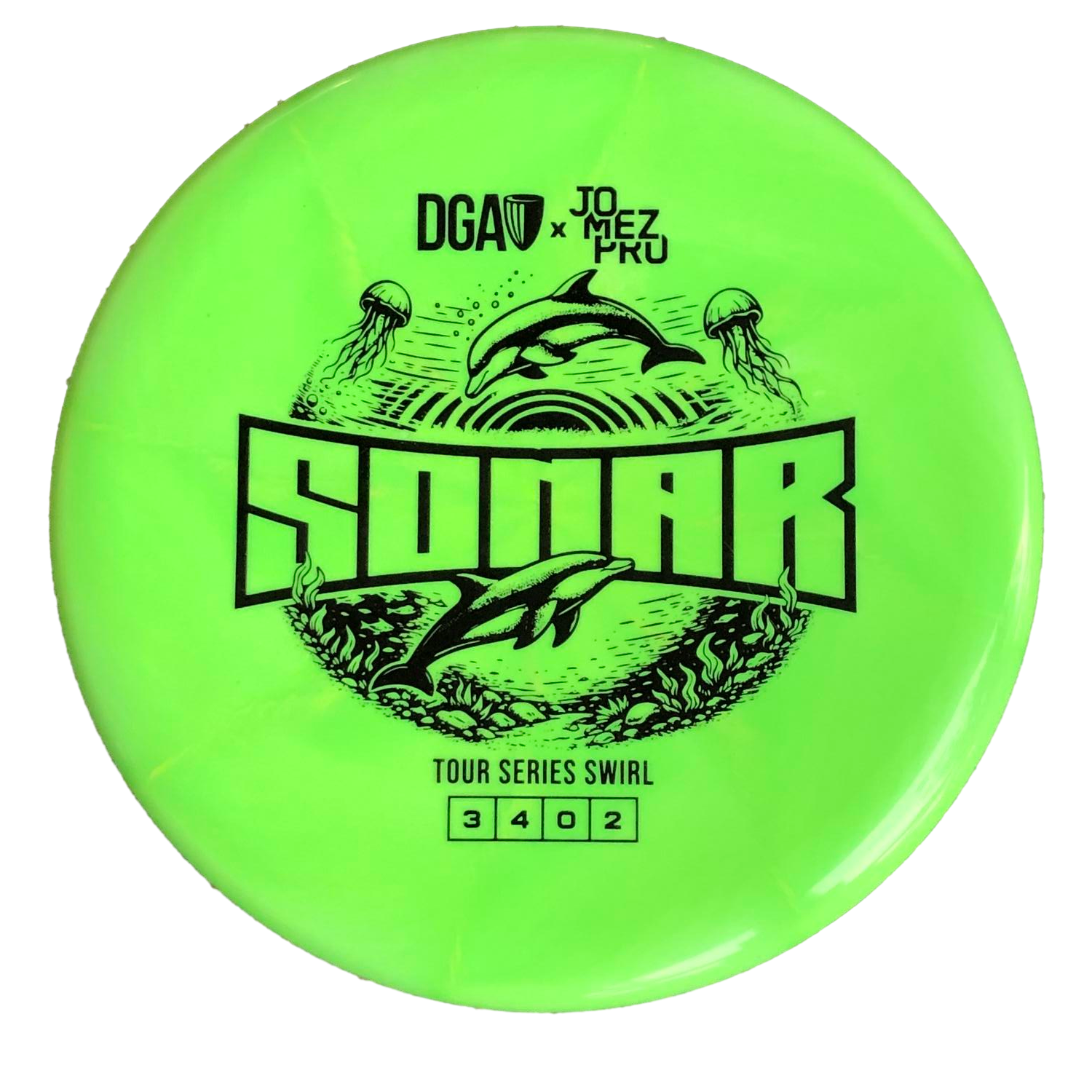 DGA Tour Series Swirl Sonar - Jomez Edition Lime