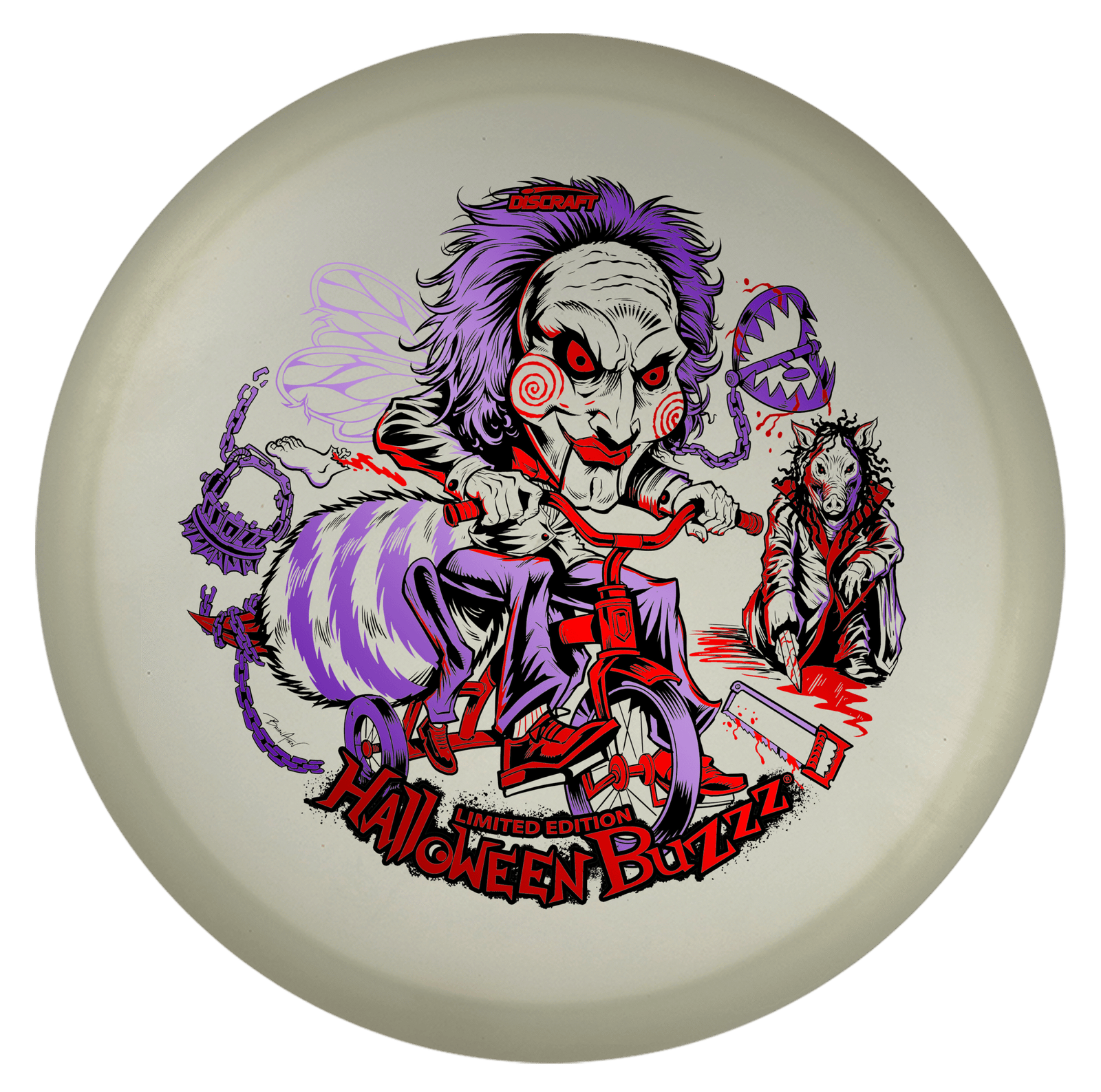 Discraft 3-Foil MEGA GLO Halloween Buzzz - 2026 Halloween, midrange