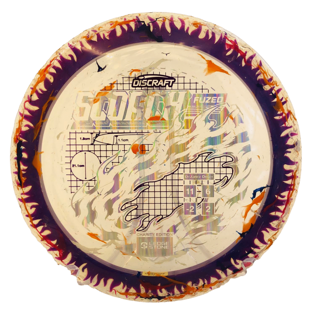 Discraft Jawbreaker Z Flx Fuzed Scorch with Solid ESP Rim - Charity Edition - Ledgestone Finale 2026 Multicolor-purple