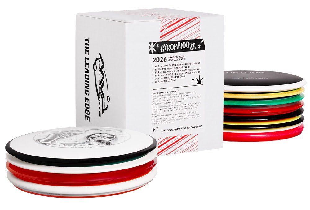 2026 GYROpalooza Box, MVP, mystery box, disc golf discs