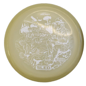 Discraft Mega Glo Sled - Detroit 26 - Black Locust Edition White - Glow